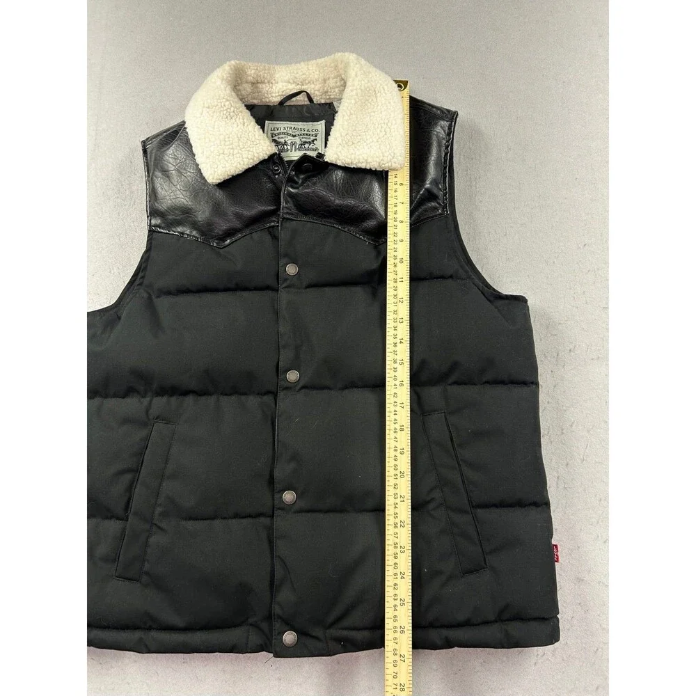 Levi's Men's Out West Mixed Media Puffer Vest